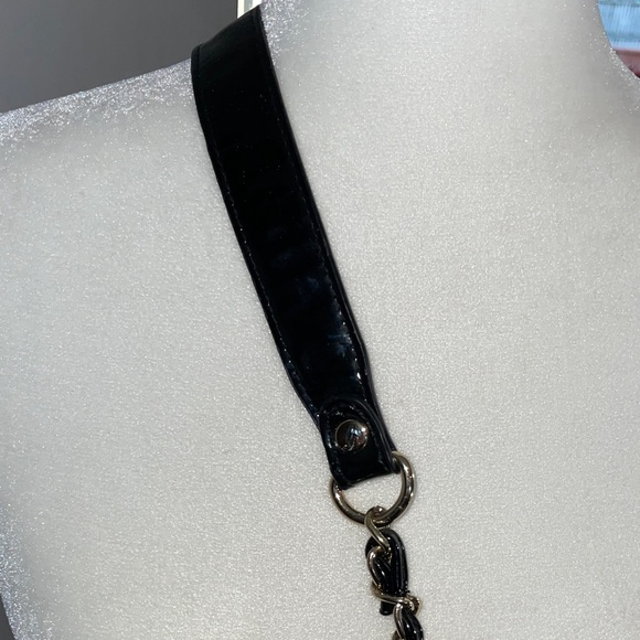 Apt. 9 Faux Black Patent Leather and Leopard Crossbody - Picture 5 of 8